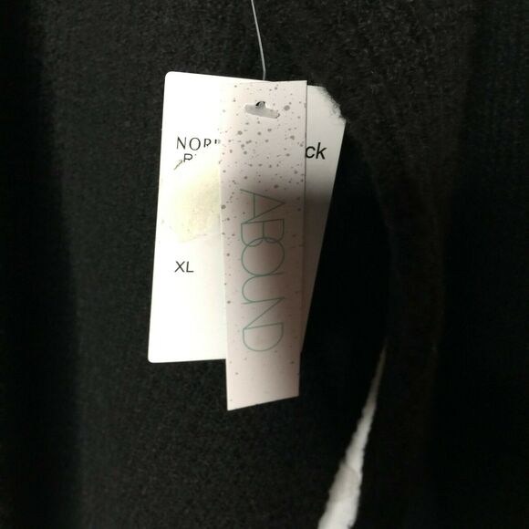 Abound Thermal Pullover Sweater Long Sleeve Rib Cuff Crew Neck Black Size XL NWT - Picture 4 of 6